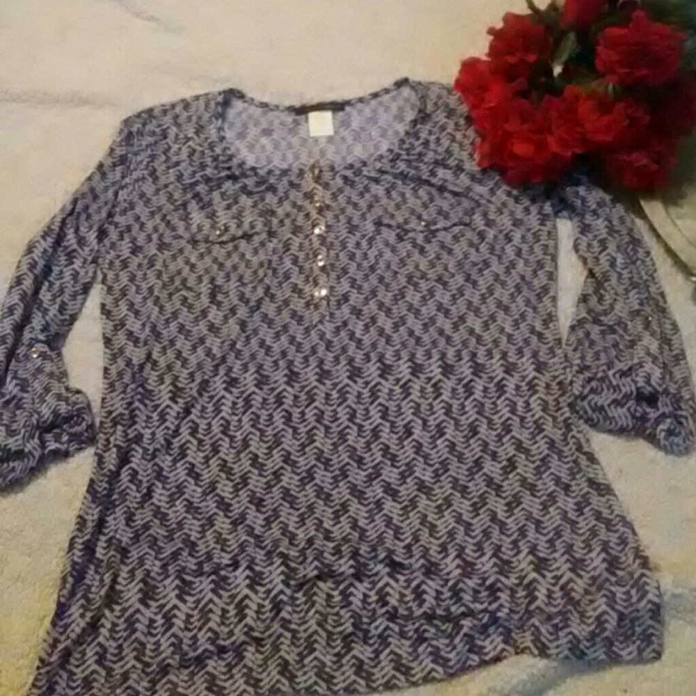 Jennie and Marlis purple and blue top